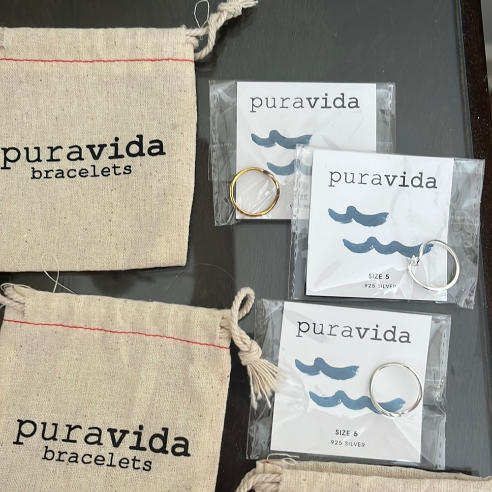 BRAND NEW PURA VIDA WAVE RINGS